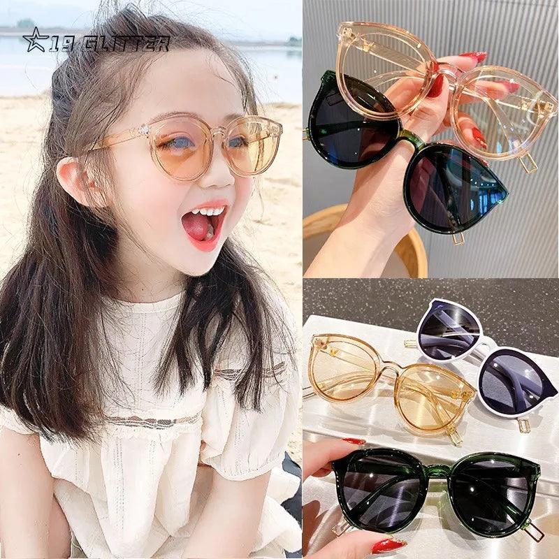 Stylish UV400 Kids Sunglasses for Boys and Girls - Trendy Square Goggles for Outdoor Fun and Parties