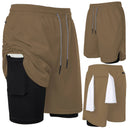 Summer Shorts For Mens Sports Sweatpants 2 In 1 Quick Dry