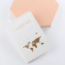 Passport Cover: Elegant World-Themed Travel Holder Gift