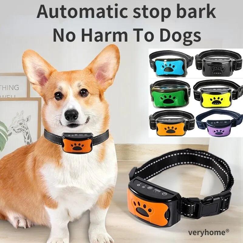 Ultrasonic Anti Barking Dog Training Collar - Effective & Rechargeable  ourlum.com   