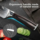 Laser Etched Stainless Steel Chef Cleaver Multi-Purpose Knife