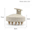 Silicone Scalp Massage Brush for Hair Care and Body Relaxation  ourlum.com Beige - wheat straw United State 