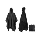 3-in-1 Waterproof Rain Poncho Lightweight Hooded Coat