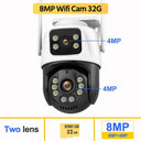 9MP Ultra HD Alexa-Compatible Outdoor Security Camera: Smart Surveillance System  ourlum.com 8MP Add 32G EU plug CHINA