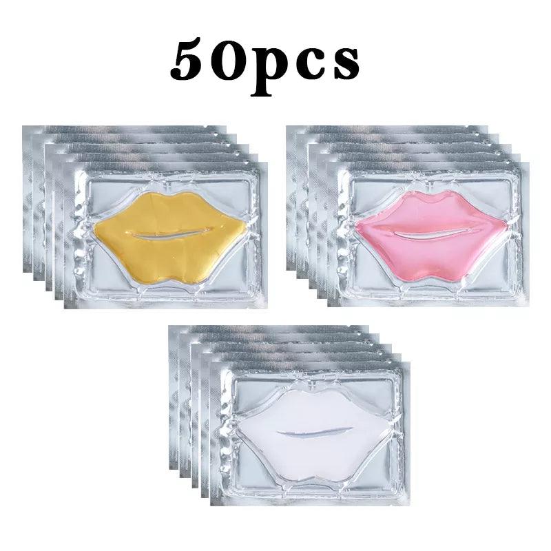 50pcs Collagen Lip Mask Moisturizing Anti Wrinkle Nourishing Beauty lips Care Labial Moisturizer Lip Patches Gel Pads Skin Care  ourlum.com   