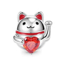 Sterling Silver Pet Cat Dangle Charm for Pandora Bracelet