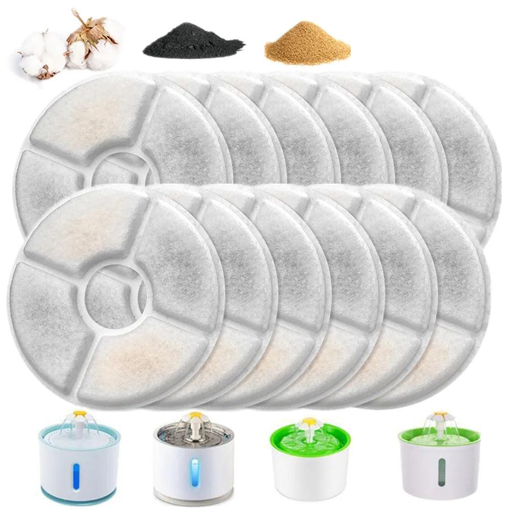 Pet Fountain Replacement Filters: Triple Filtration System for Fresh Water  ourlum.com   