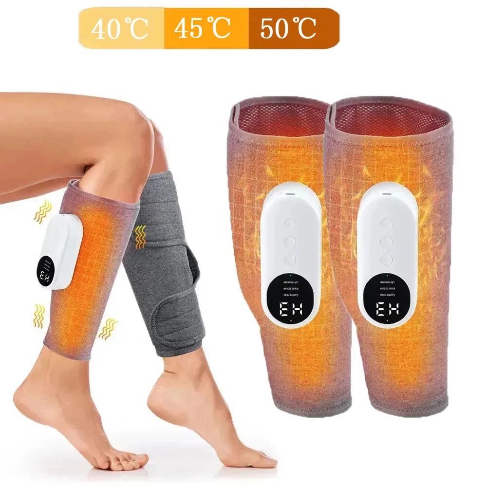 Cordless Electric Calf Muscle Massager Foot Leg Pressotherapy Heated Machine Pain Relief 3 Mode Air Compression Relax Physiother  ourlum.com   