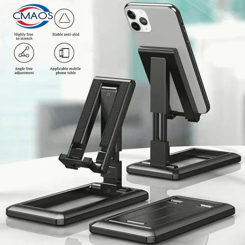 Foldable Phone Stand: Adjustable Holder for Tablets & Smartphones - Hands-Free Viewing & Ergonomic Design  ourlum.com   