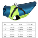 Waterproof Reflective Dog Vest with Harness: Winter Jacket for Small Medium Dogs  ourlum.com Green 2XL 