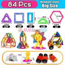 Magnetic Building Blocks Set for Boys: Creative Constructor Toy  ourlum.com big size 84pcs  