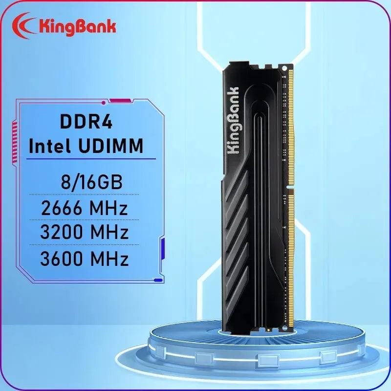 KingBank Intel Gaming RAM: High Frequency, Heatsink, XMP Support  ourlum.com 16GB 3600 XMP Intel  