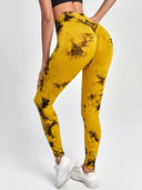 Tie Dye High Waist Seamless Leggings for Women 2023