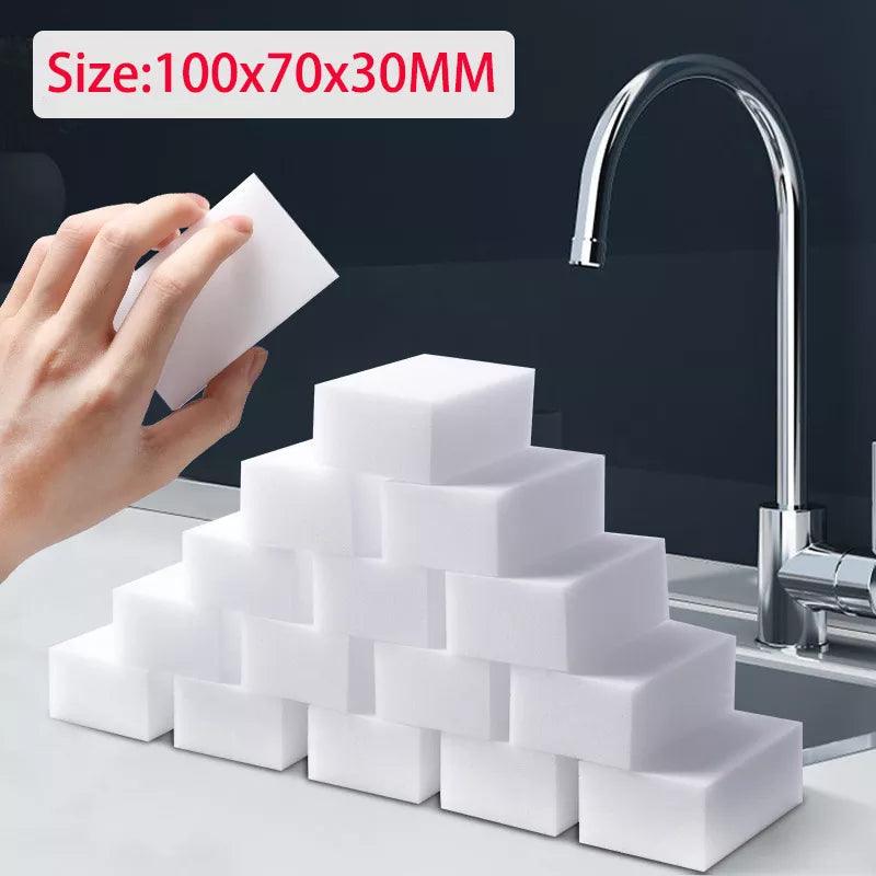 Melamine Sponge White Magic Sponge - Eco-Friendly Cleaning Solution for Kitchen, Bathroom, and Office  ourlum.com 20PCS  
