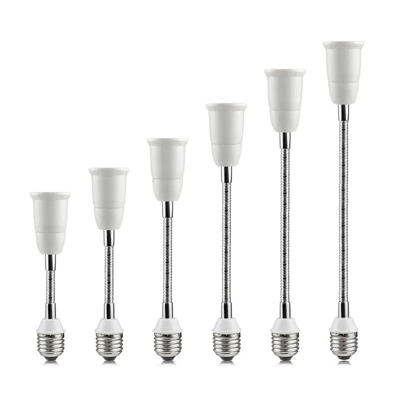 Illuminate Your Space with Flexible E27 LED Bulb Extension Holder  ourlum.com   