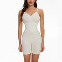 Seamless Bodysuit Shapewear for Women - Open Crotch Waist Trainer & Body Shaper