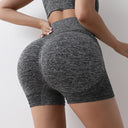 High Waisted Seamless Women's Yoga Shorts with Butt Lifting Scrunch