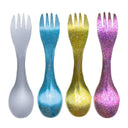 Ultralight Titanium Spork - 2 in 1 Spoon and Fork Travel