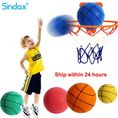 Silent High Density Foam Bouncy Basketball Toy: Bright and Bouncy Ball Game