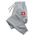 Men's Luxury Print Fleece Sweatpants Warm Jogging Pants