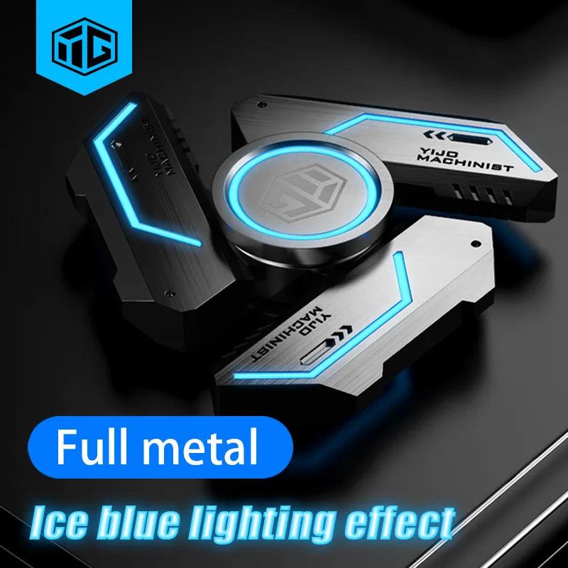 Silent Luminous Metal Fidget Spinner - Stress Relief Toy for All Ages, Ideal Gift