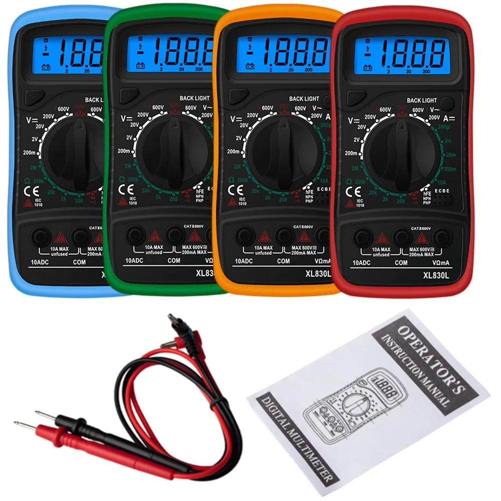 Handheld Digital Multimeter LCD Backlight AC/DC Voltage Tester Volt Ohm Meter  ourlum.com   