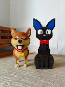 Squirrel Shiba Inu Black Cat Pet Style Building Blocks Toy Kit  ourlum.com   