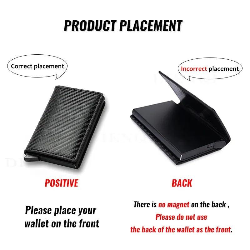 RFID Aluminum Wallet: Stylish Carbon Fiber Card Holder & Protection  ourlum.com   