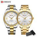 CURREN Men's Elegant Stainless Steel Business Watch Luxury Timepiece