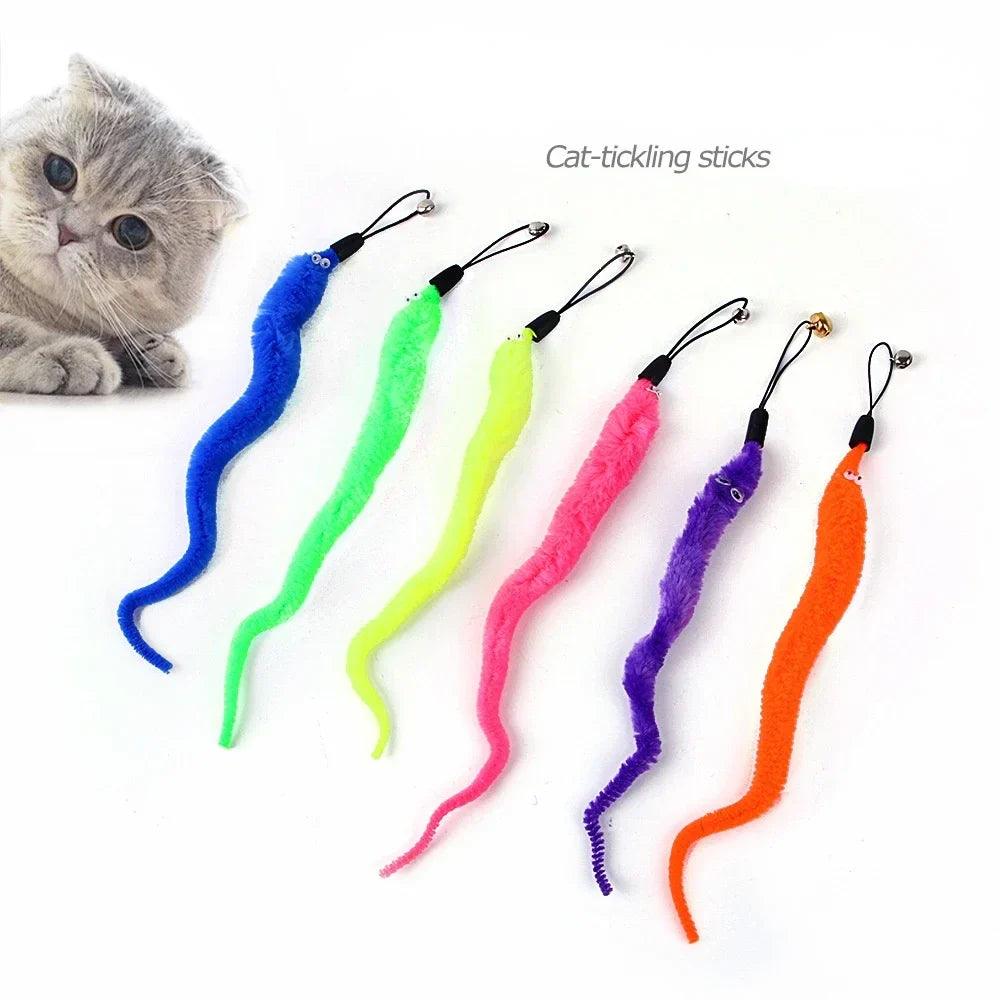 Funny Cat Feather Stick Toy Set | Interactive Kitten Accessories  ourlum.com   