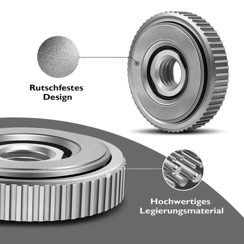 Angle Grinder M14 Thread Inner Outer Flange Nut Set Quick Release Locking Nut Replace For Bosch Metabo Milwaukee Makita Dewalt