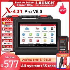 2024 NEW LAUNCH X431 PRO V5.0 Car Diagnostic Tools support CANFD&DOIP, ECU Coding, FCA AutoAuth OBD OBD2 Scanner Elite Scan Tool