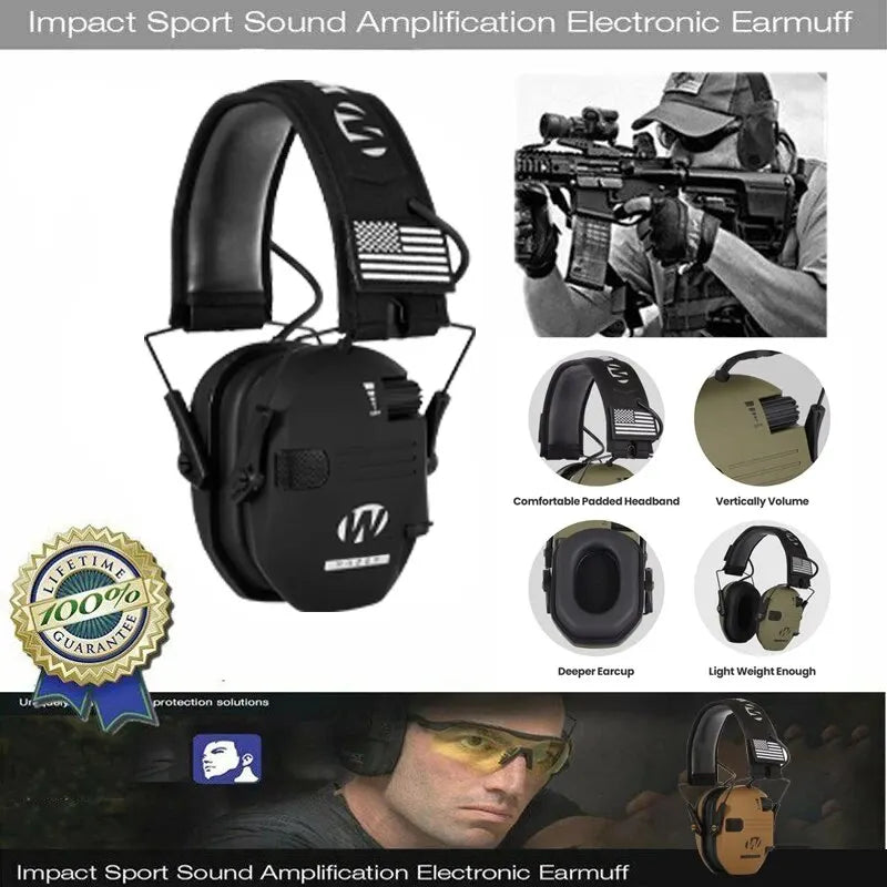 Earmuffs Active Headphones: Premium Shooting Ear Protection  ourlum.com   