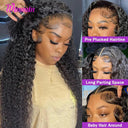 Luxurious Brazilian Deep Wave Lace Front Wig Premium Hair