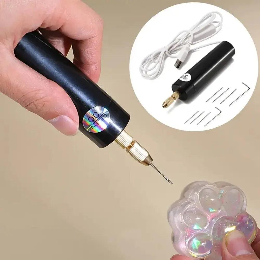 Compact USB-Powered Mini Drill: Versatile Tool for Jewelry & Crafts  ourlum.com   