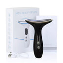 EMS Microcurrent Face Neck Beauty Device LED Photon Firming Rejuvenation Anti Wrinkle Thin Double Chin Skin Care Facial Massager  ourlum.com Black Australia 