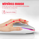 Wireless RGB Gaming Mouse Enhanced Connectivity Rechargeable