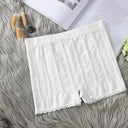 Lace Seamless Safety Shorts: Breathable Anti-bacterial Lingerie Upgrade  ourlum.com White 40-70KG 