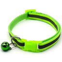 Colorful Reflective Pattern Pet Collar with Bell for Small Pets  ourlum.com Silver  