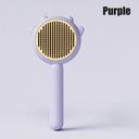 Pet Grooming Brush: Skin-friendly Massage Needles, Upgraded Cat Care  ourlum.com Purple  