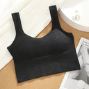 Seamless Crop Tops for Women with Built-In Bra Support