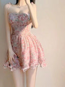 Sweet Pink Floral Dress Chic Summer Fashion Essential