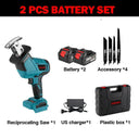 3600w 12000spm Brushless Reciprocating Saw Wireless Chainsaw Cut Saw Wood Cutting Tools With Sawblade For Makita 18V Battery  ourlum.com 2 Battery US Plug brazil 