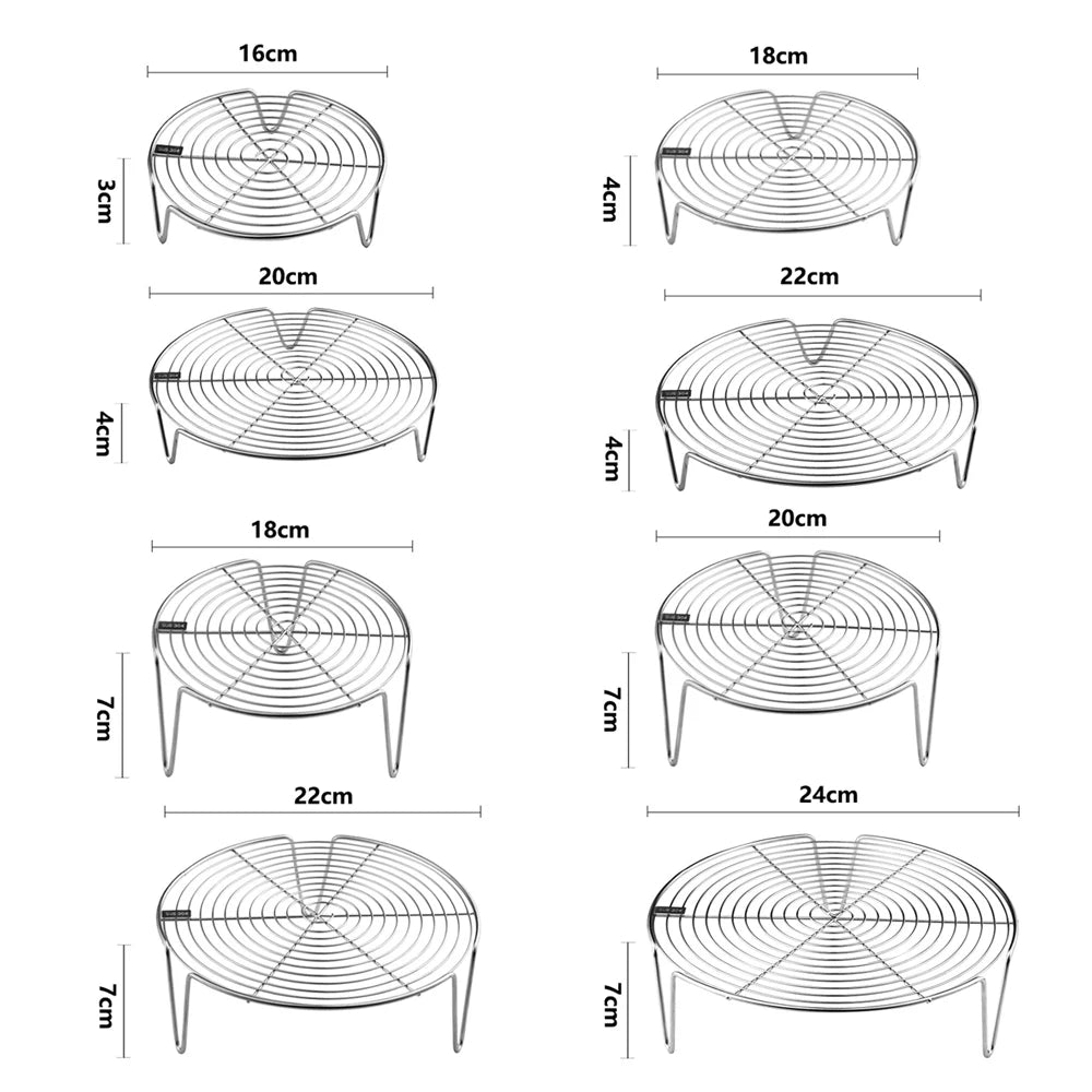 Versatile Stainless Steel Steamer Rack for Air Fryers and Pressure Cookers - Perfect for Healthy Cooking