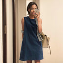 Chic Korean Vest Dress Effortless Elegance Modern Style