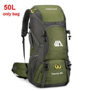 50L Travel Backpack Camping Men Large Hiking Bag Tourist Rucksack Waterproof Outdoor Sports Climbing Mountaineering Bag Luggage  ourlum.com 50L AG only Bag  