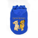 Lion King Anime Print Pet Hoodie: Disney Brand Dog Clothes for Cats and Dogs  ourlum.com 12 XS CHINA