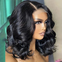 Body Wave HD Lace Front Bob Wig Premium Brazilian Remy Hair