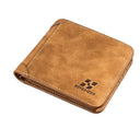 Slim Leather Hipster Wallet: Stylish Billfold with Compartments