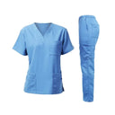 Women's Medical Scrub Set - Stylish Short Sleeve Uniforms